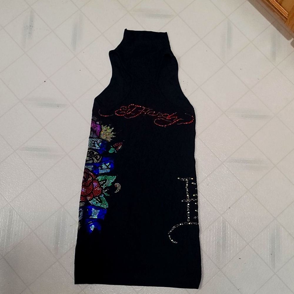 Authentic Ed Hardy limited edition racer back top